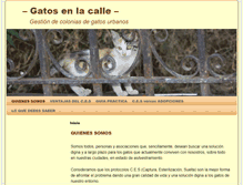 Tablet Screenshot of gatosenlacalle.org